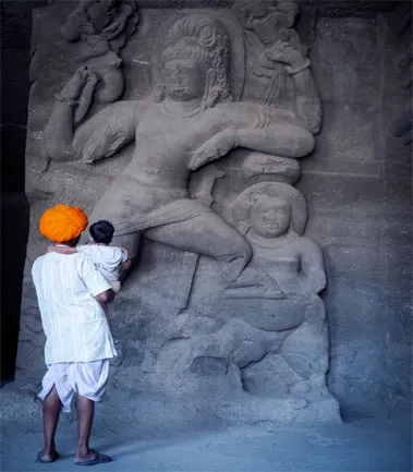 Ancient Elephanta Caves by Ferry, Mumbai