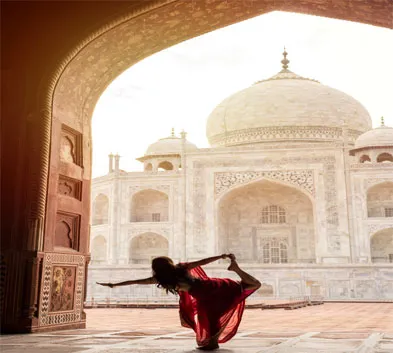 Private Yoga session with the Taj Mahal View, Agra
