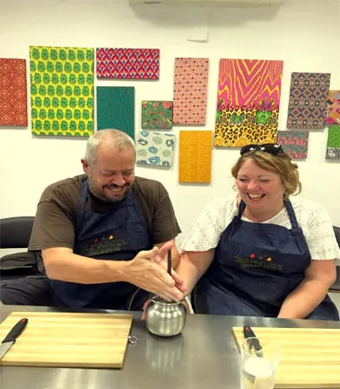 Cooking session in Jaipur