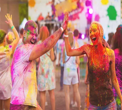 North India Featuring Holi Celebration in Delhi